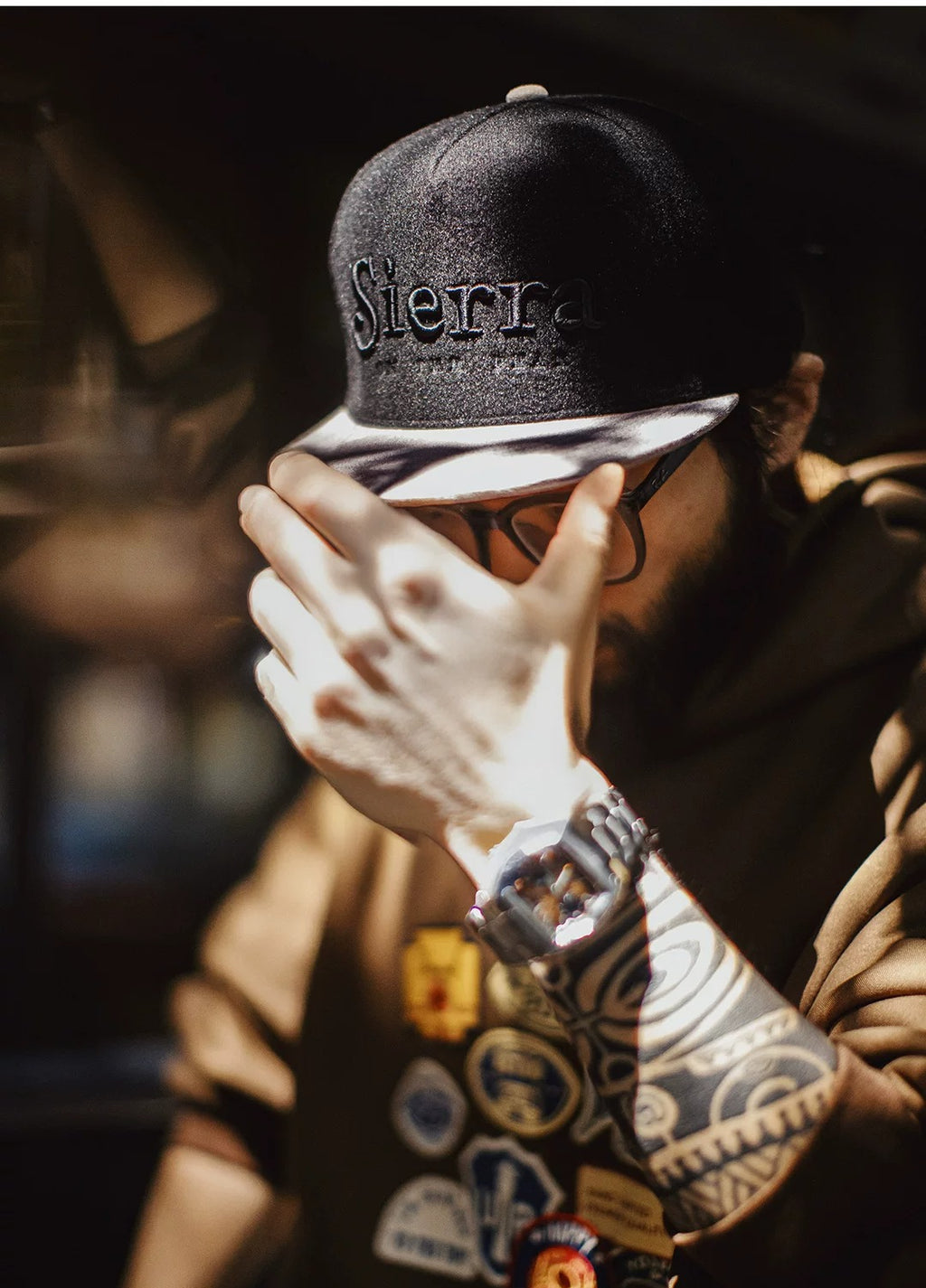 Maden Flat-brimmed Baseball Cap Woolen Embroidered Cap