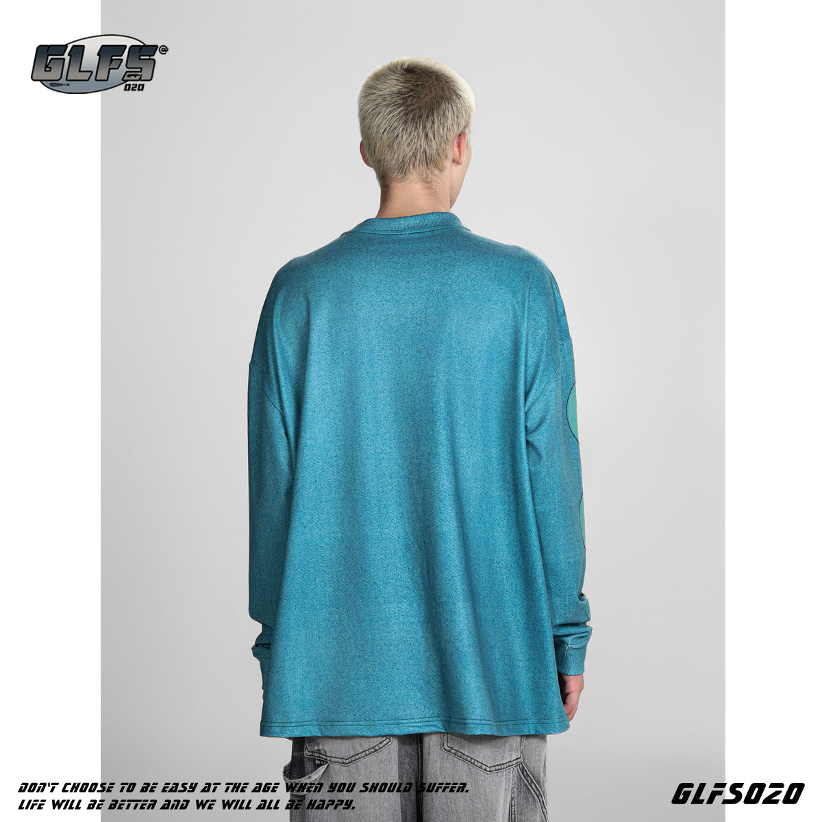 GLFS Digital Printed Street Wear Long Sleeve Sports Full Print Sweatshirt