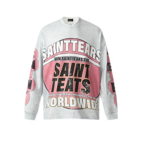 GLFS Digital Printed Street Wear Long Sleeve Sports Full Print Sweatshirt