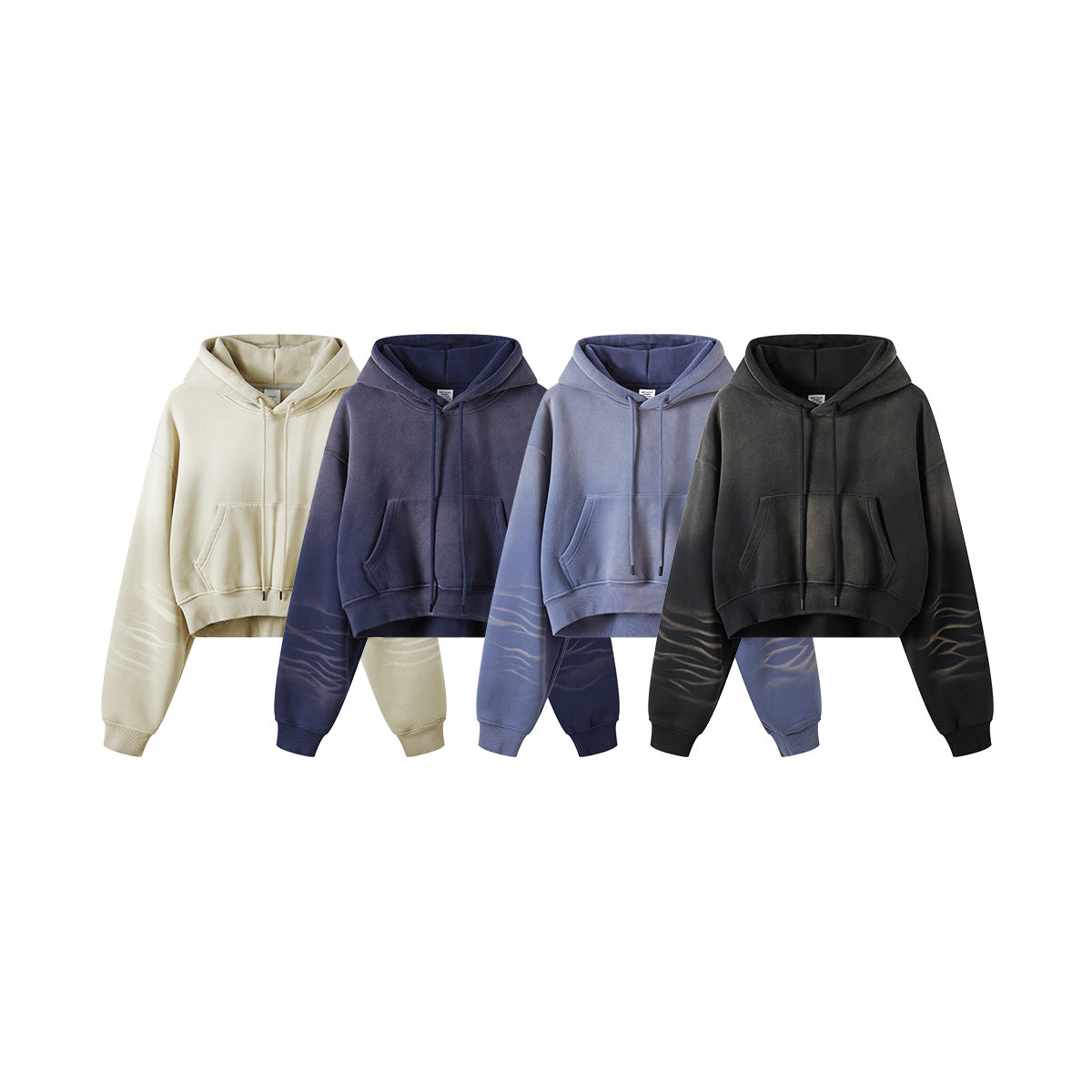 BE Women Sprayed Cropped Hoodie