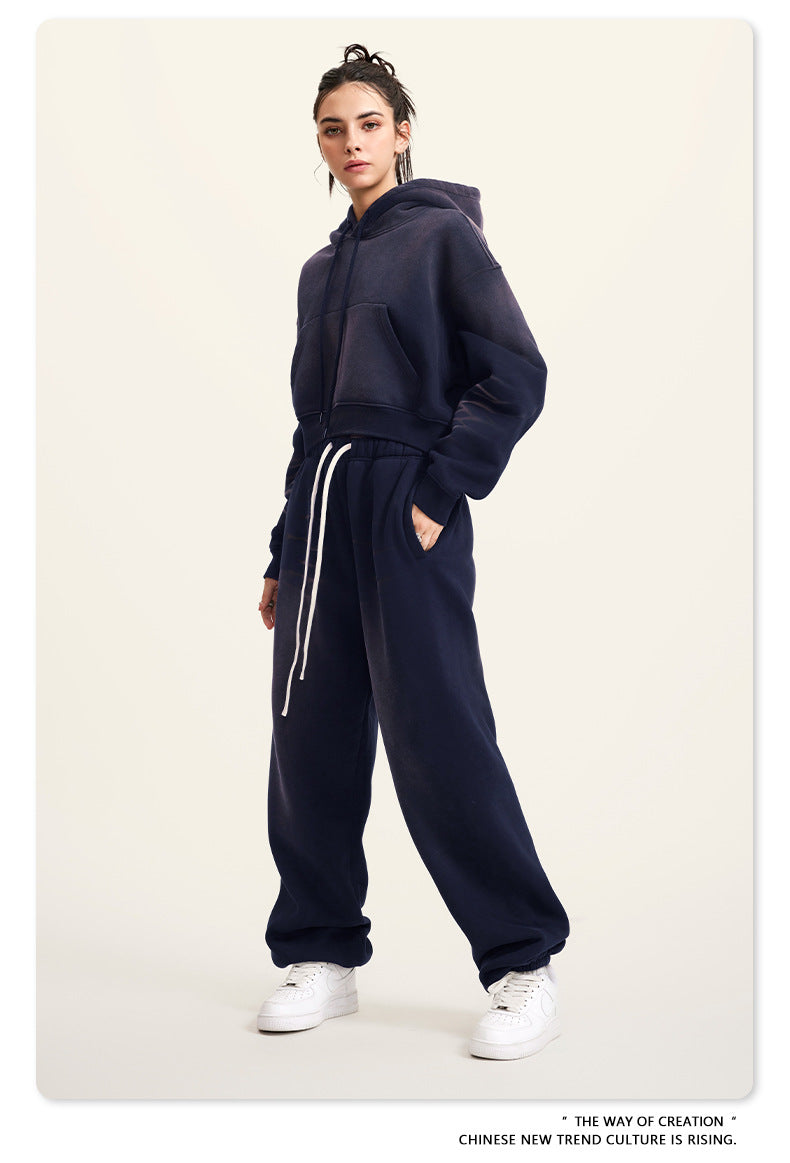 BE Women Sprayed Cropped Hoodie