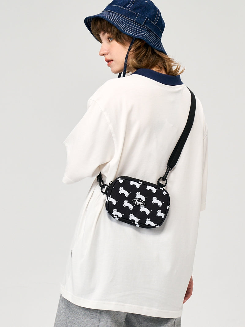 FREEIN cute cat print mini mobile phone bag