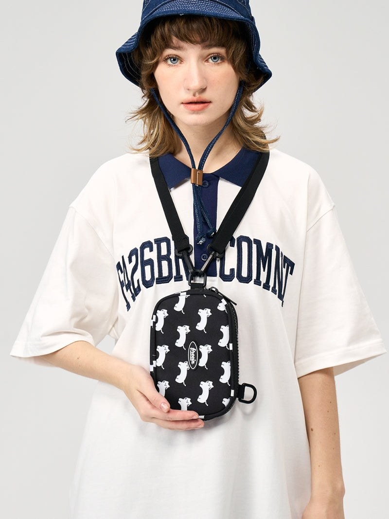 FREEIN cute cat print mini mobile phone bag