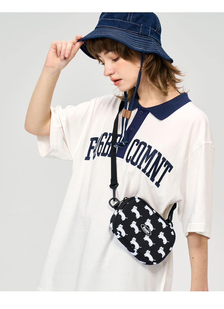 FREEIN cute cat print mini mobile phone bag