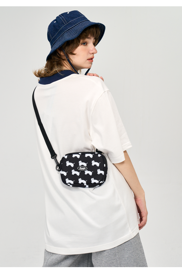 FREEIN cute cat print mini mobile phone bag