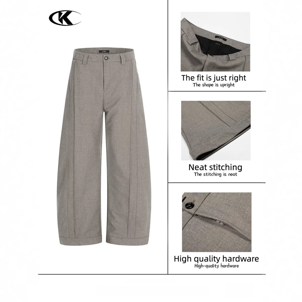 11KN retro wide-leg casual pants