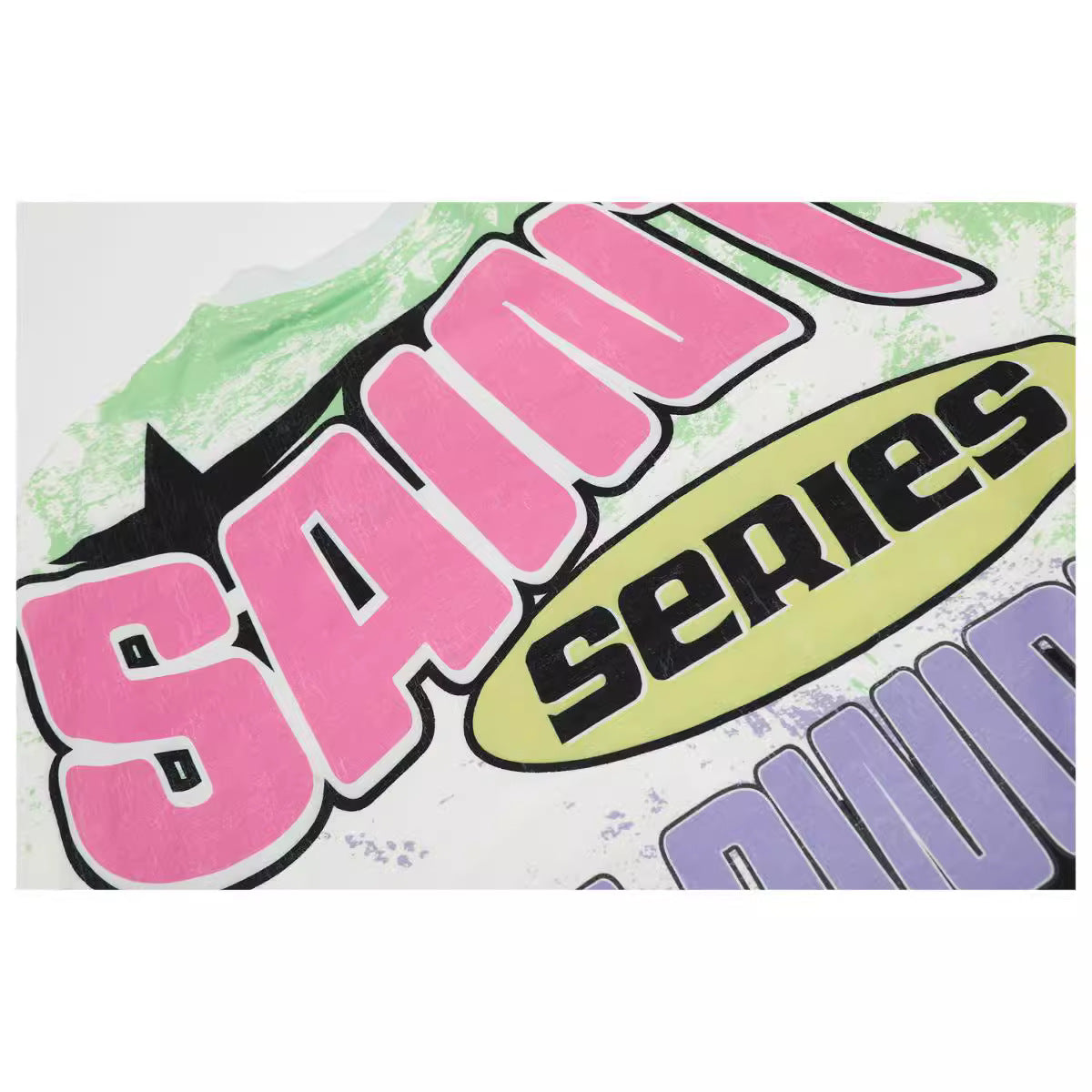 GLFS Retro All-over Painted T-Shirt Streetwear Crew Neck Loose Sweatshirt