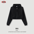 BE Women Loose Zipper Jacket