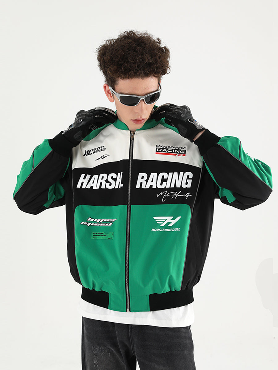 Harshandcruel Racing Leather Jacket