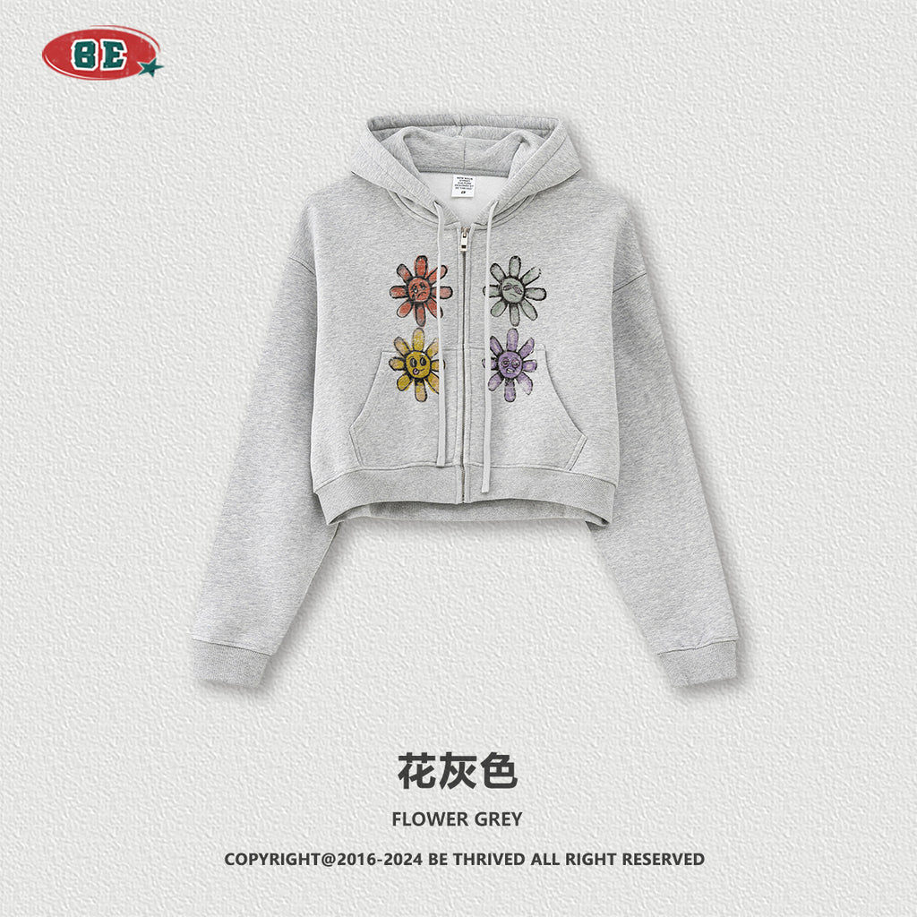 BE Women Sun Pile Zipper Jacket