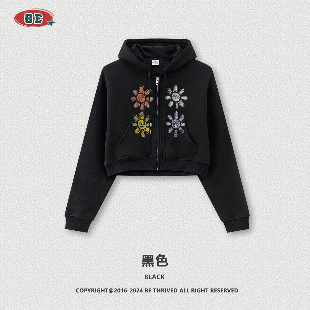 BE Women Sun Pile Zipper Jacket