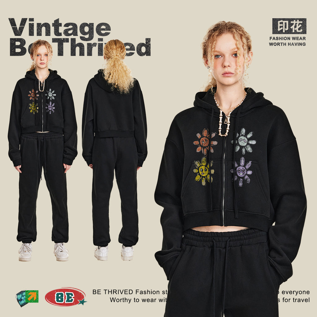 BE Women Sun Pile Zipper Jacket