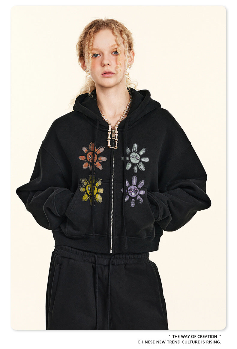 BE Women Sun Pile Zipper Jacket