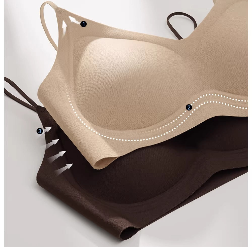 Secret World Small Breasts Collected Skinny Shoulder Straps Bra Cover