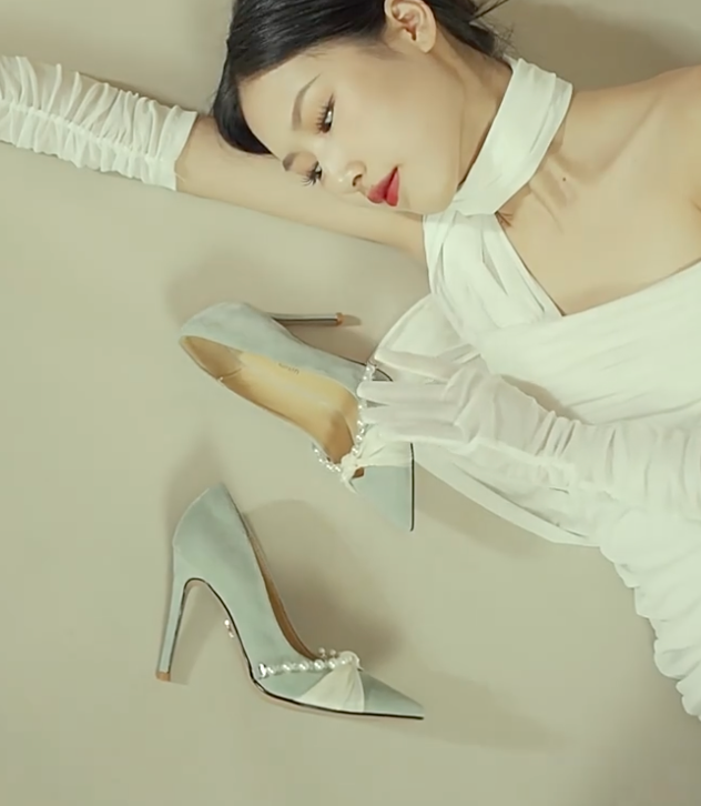 Lily Wei Pearl Bow Heels