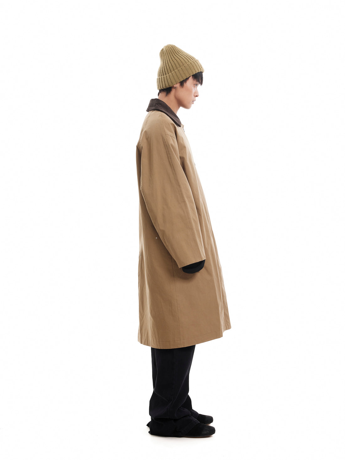 BTSG Cleanfit Single-breasted Silhouette Midi Trench Coat