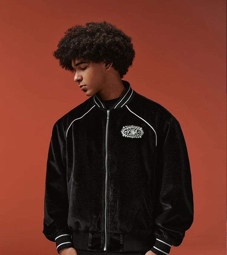 YADcrew RHNESTONE VELV Jacket