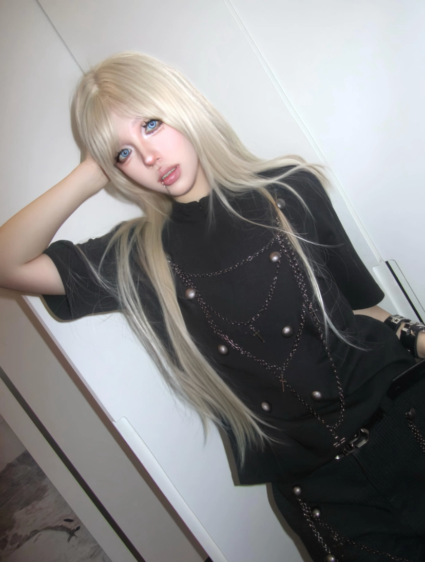 TZ Killer Removable Necklace Splicing Loose Tee