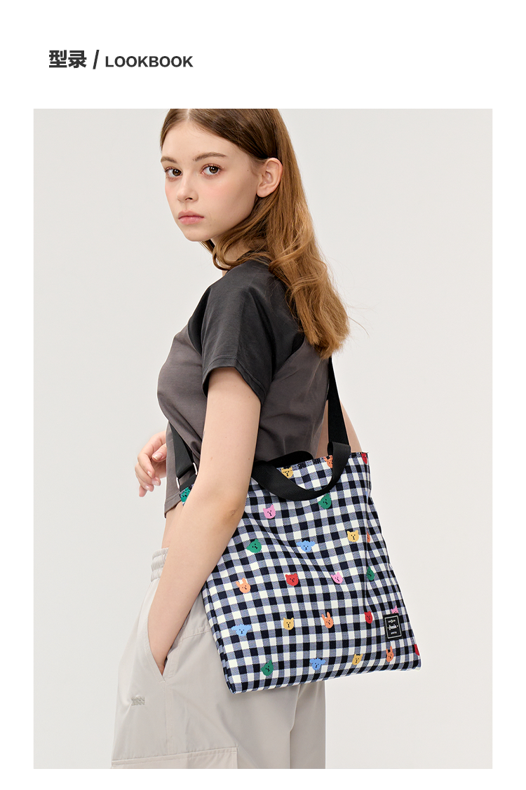 FREEIN original checked tote bag