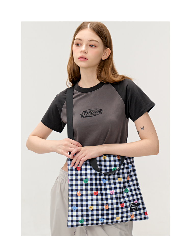FREEIN original checked tote bag