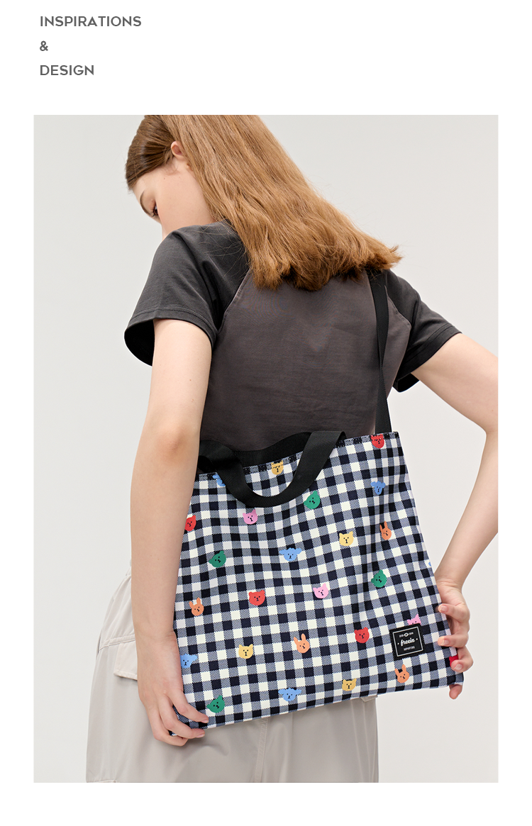 FREEIN original checked tote bag