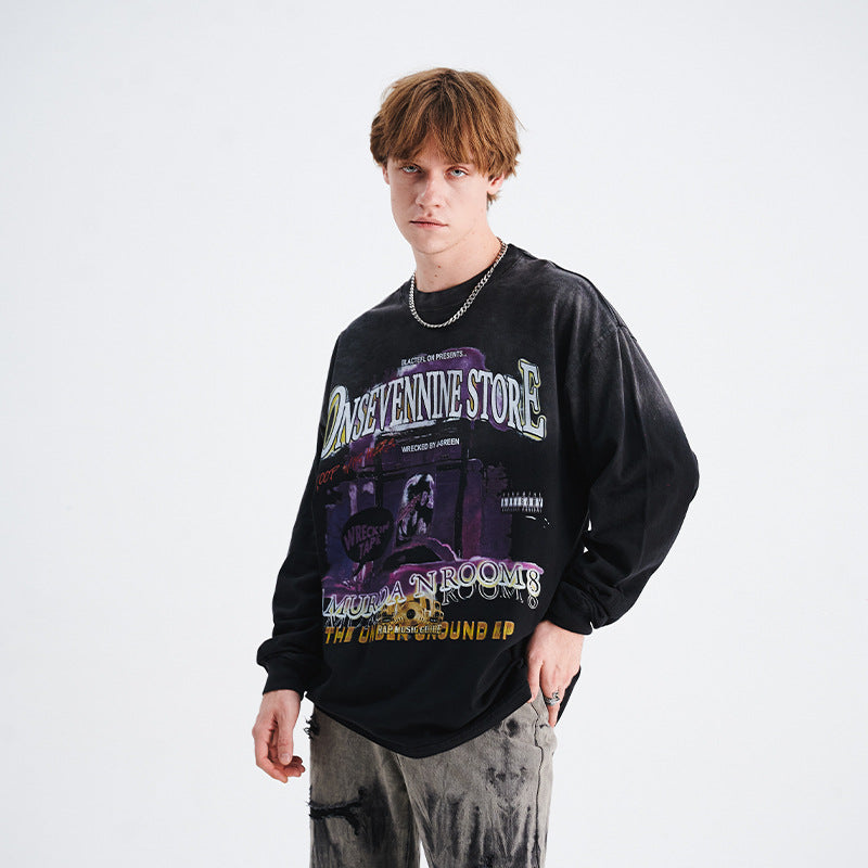 Lawfoo ROOMS hanging dye Long Sleeve Tee