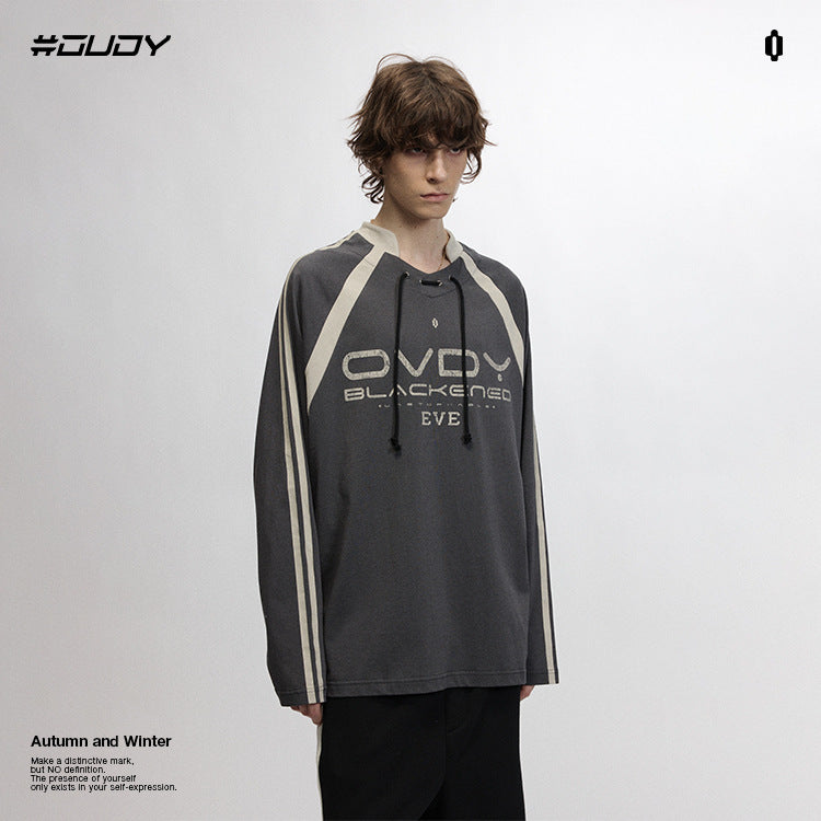 OVDY 260g Heavy Long Sleeve Soccer Collar Base sweatshirt