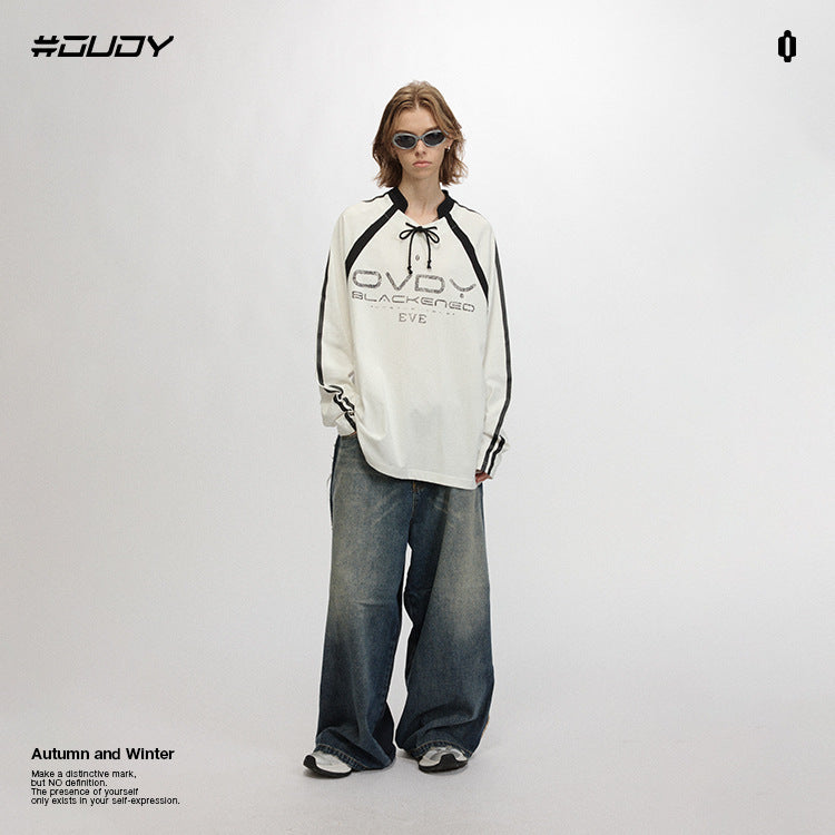 OVDY 260g Heavy Long Sleeve Soccer Collar Base sweatshirt