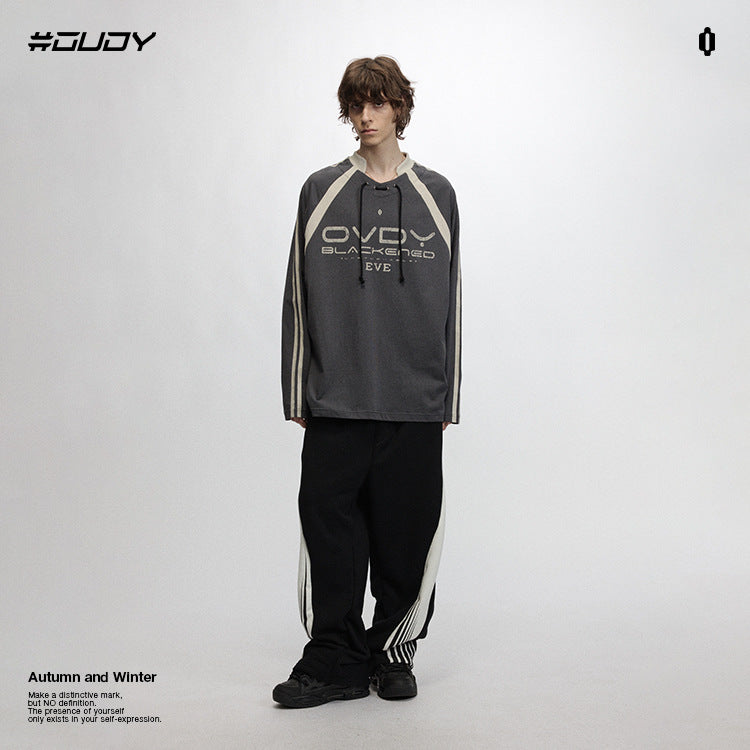 OVDY 260g Heavy Long Sleeve Soccer Collar Base sweatshirt