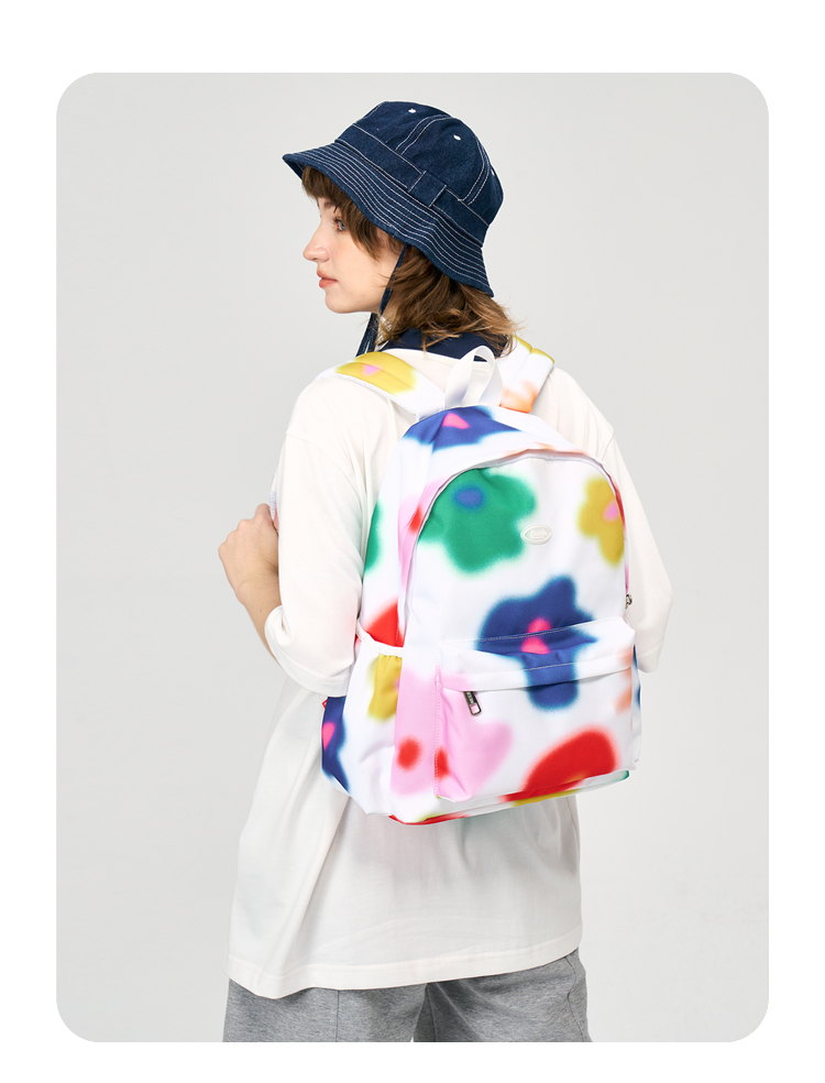FREEIN original dopamine flower print backpack
