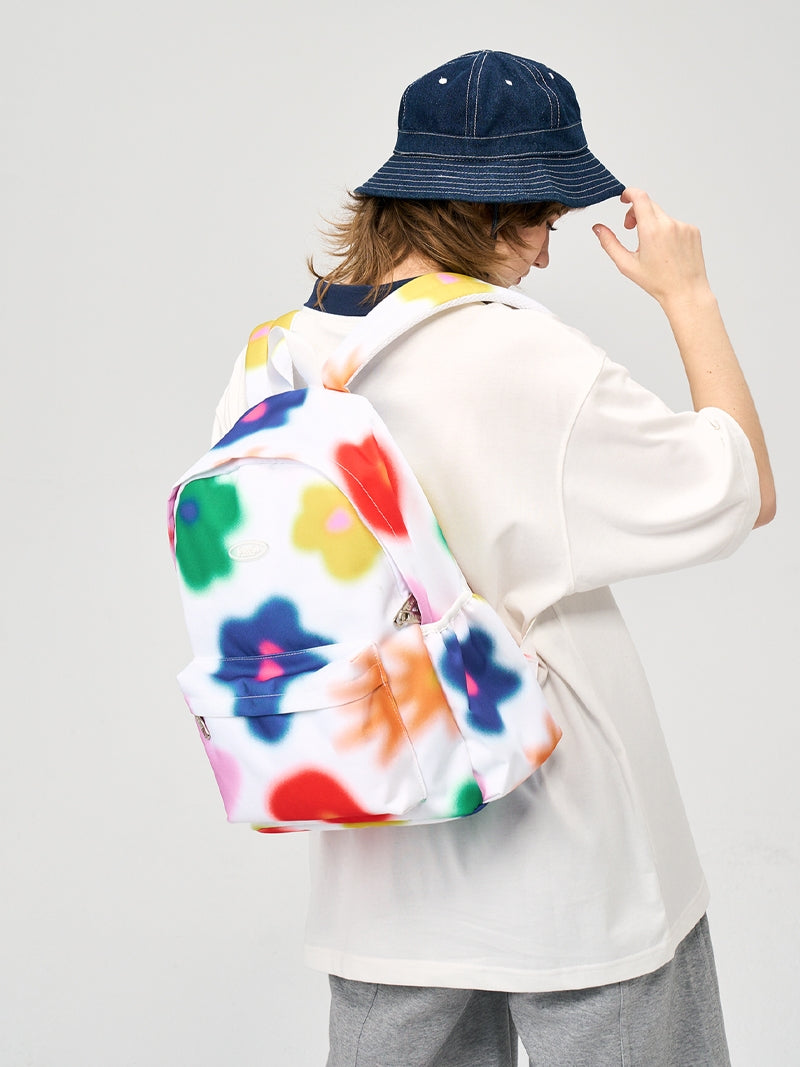 FREEIN original dopamine flower print backpack
