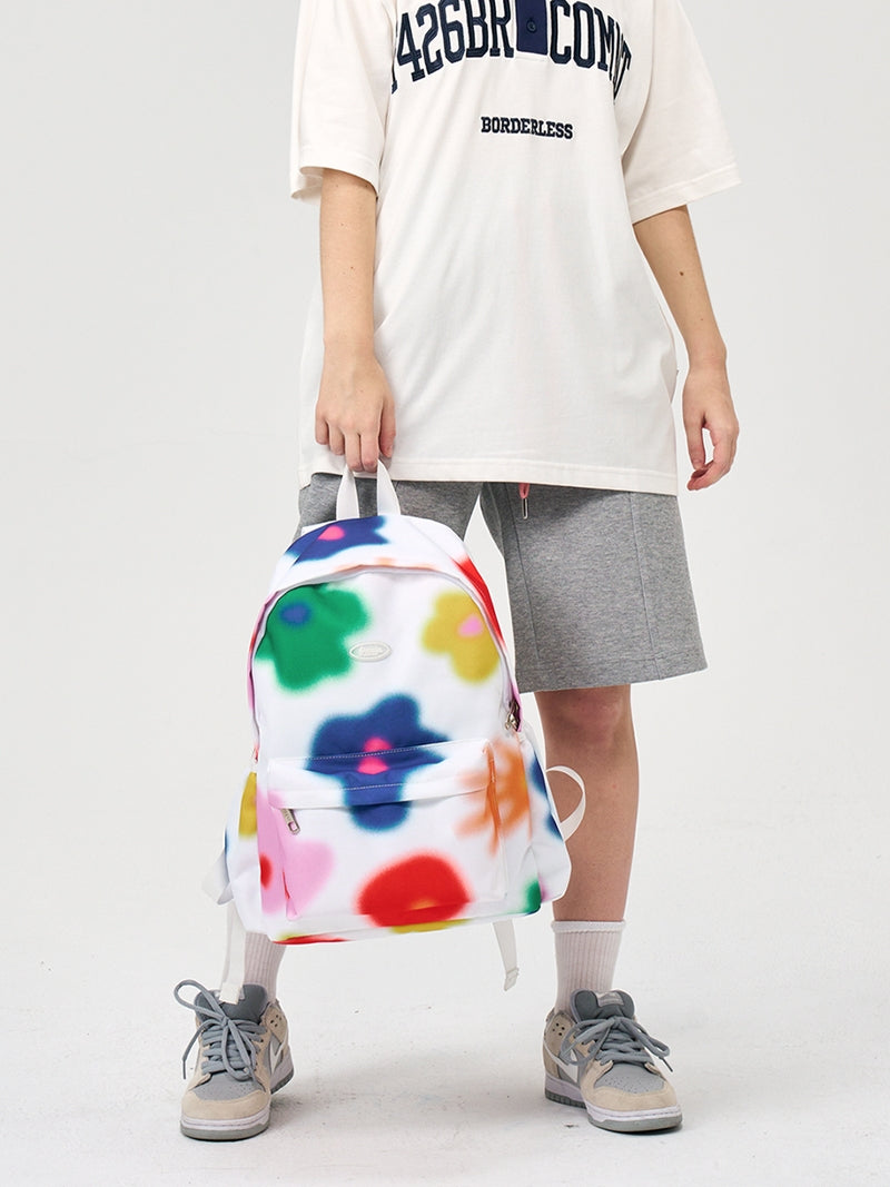 FREEIN original dopamine flower print backpack