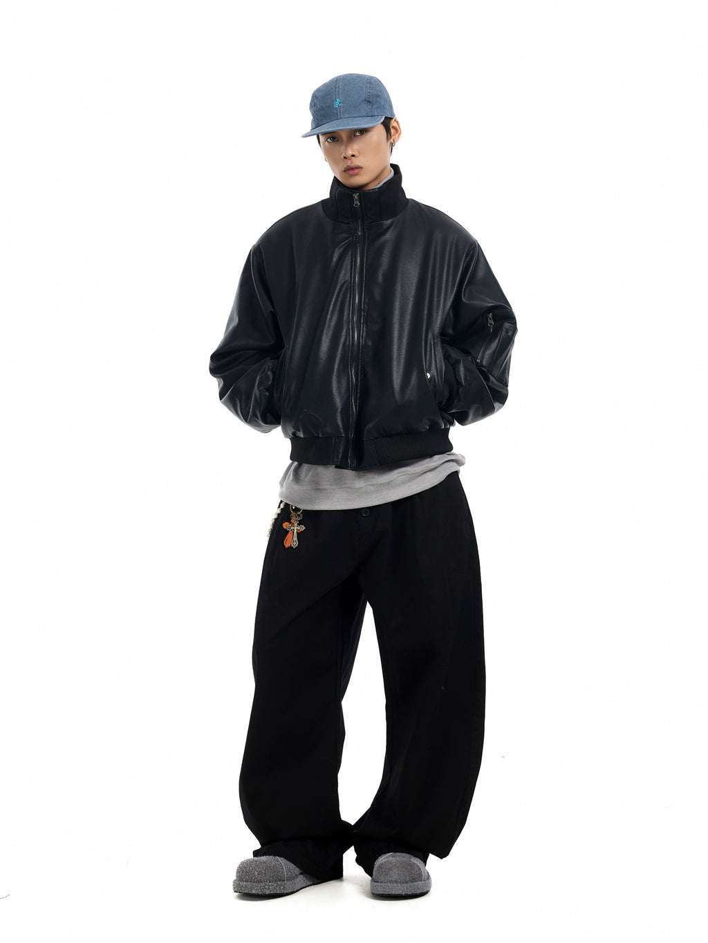 BTSG Baggy Breasted Scimitar Wide-leg Pants