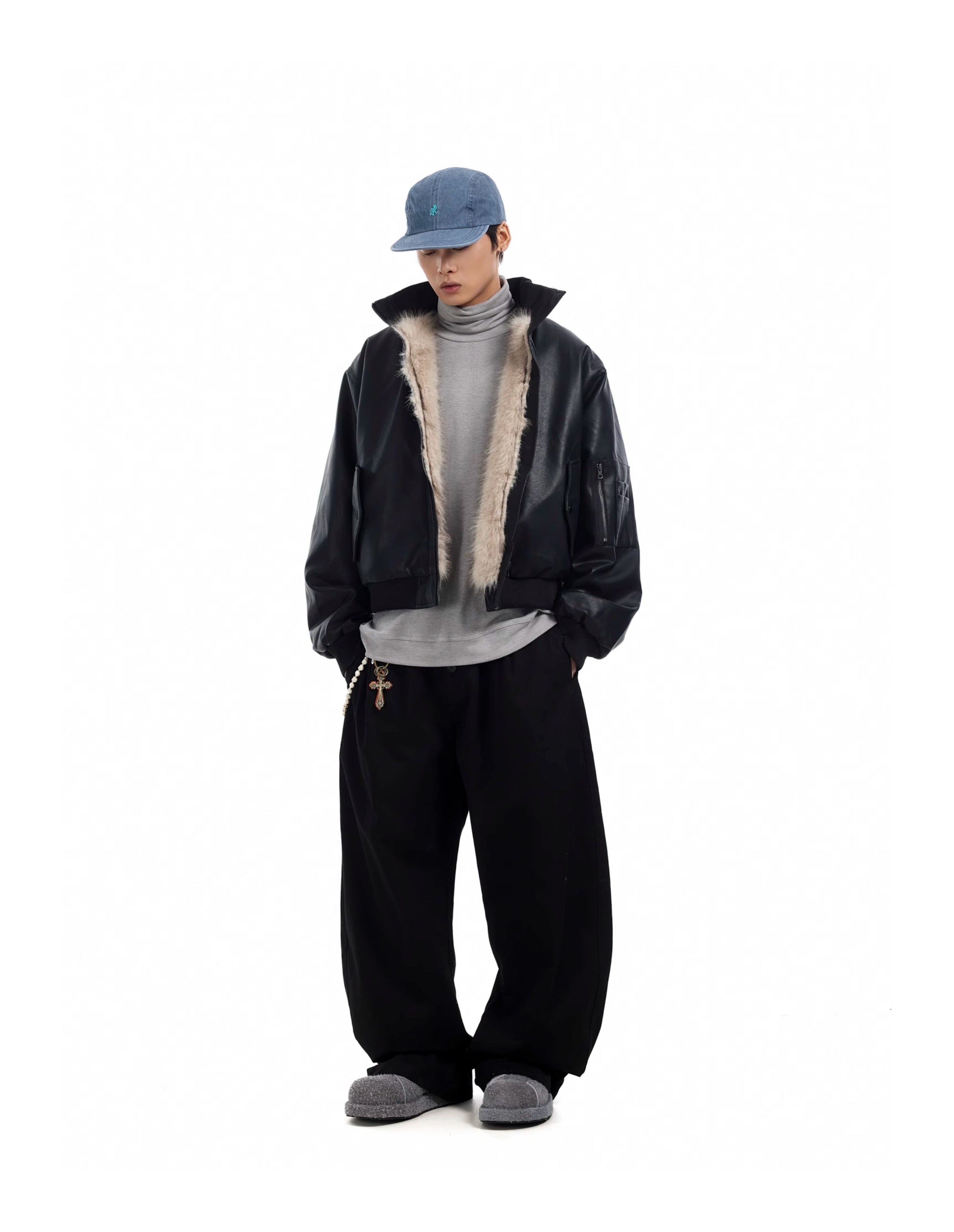 BTSG Baggy Breasted Scimitar Wide-leg Pants