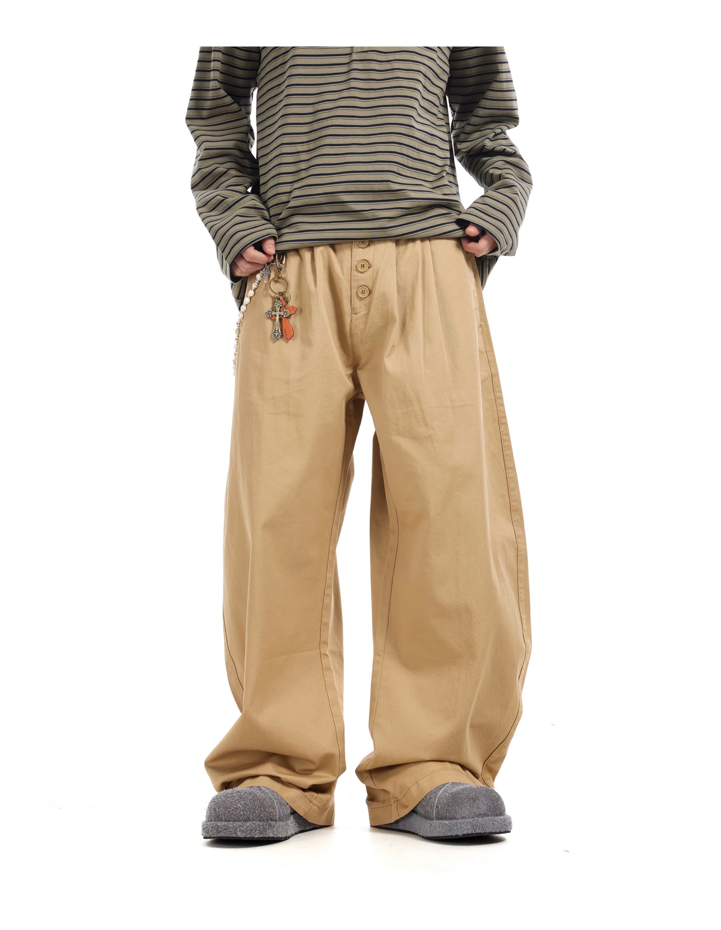 BTSG Baggy Breasted Scimitar Wide-leg Pants