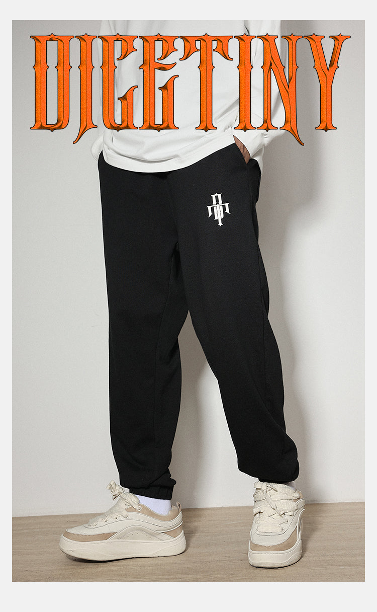 DICETINY DT Basic Graphic Print Sweatpants