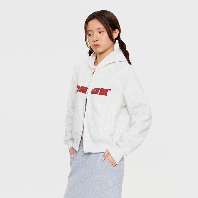 OWOX Women double zipper hooded Cropped Jacket