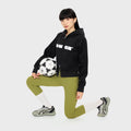 OWOX Women double zipper hooded Cropped Jacket