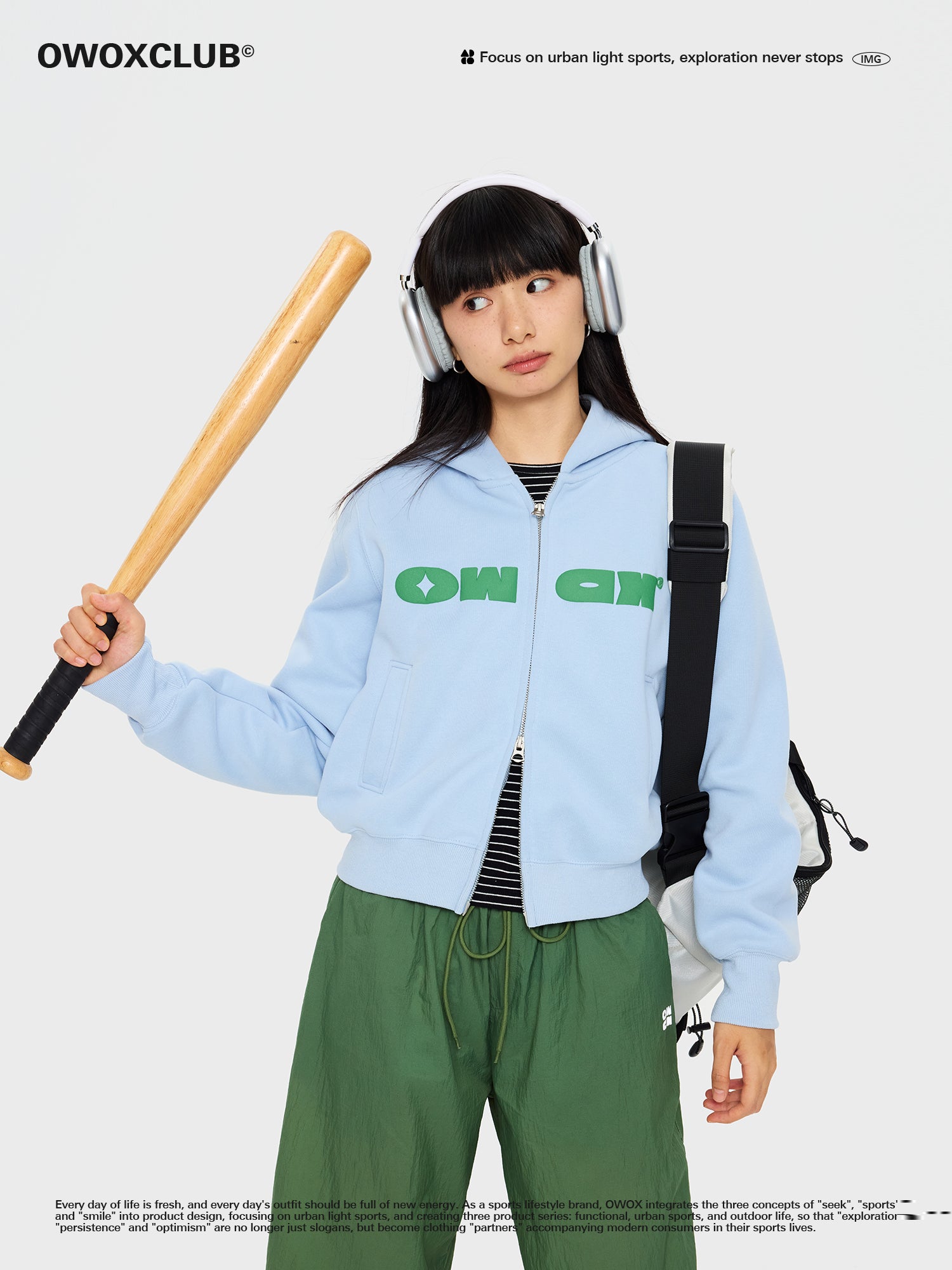OWOX Women double zipper hooded Cropped Jacket