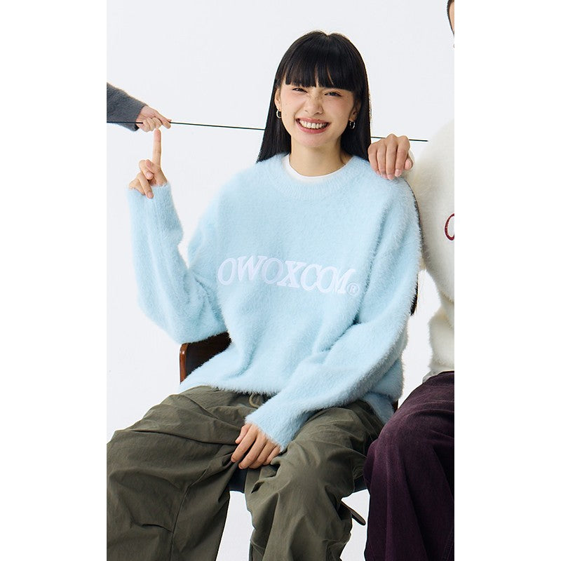 OWOX Lazy Wind Soft Waxy Mohair Sweater