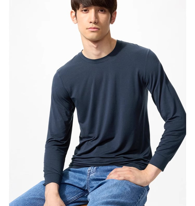 Uniqlo Casual Crew Neck 9-point Sleeve Warm Clothes