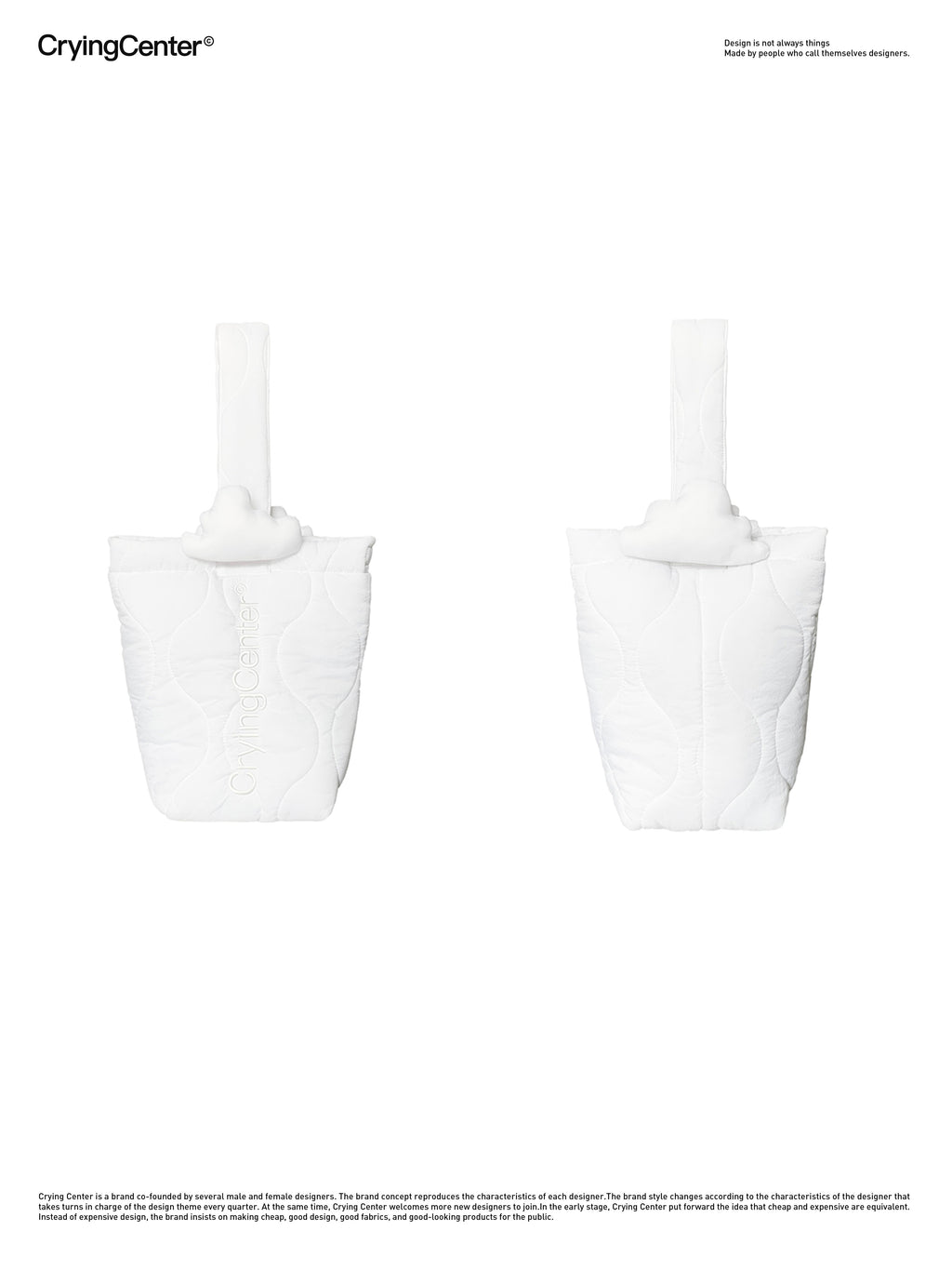 CryingCenter Soft Cloud Tote Crying Center
