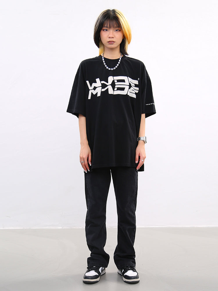 BTSG Washed Old Embroidered Skull Jeans