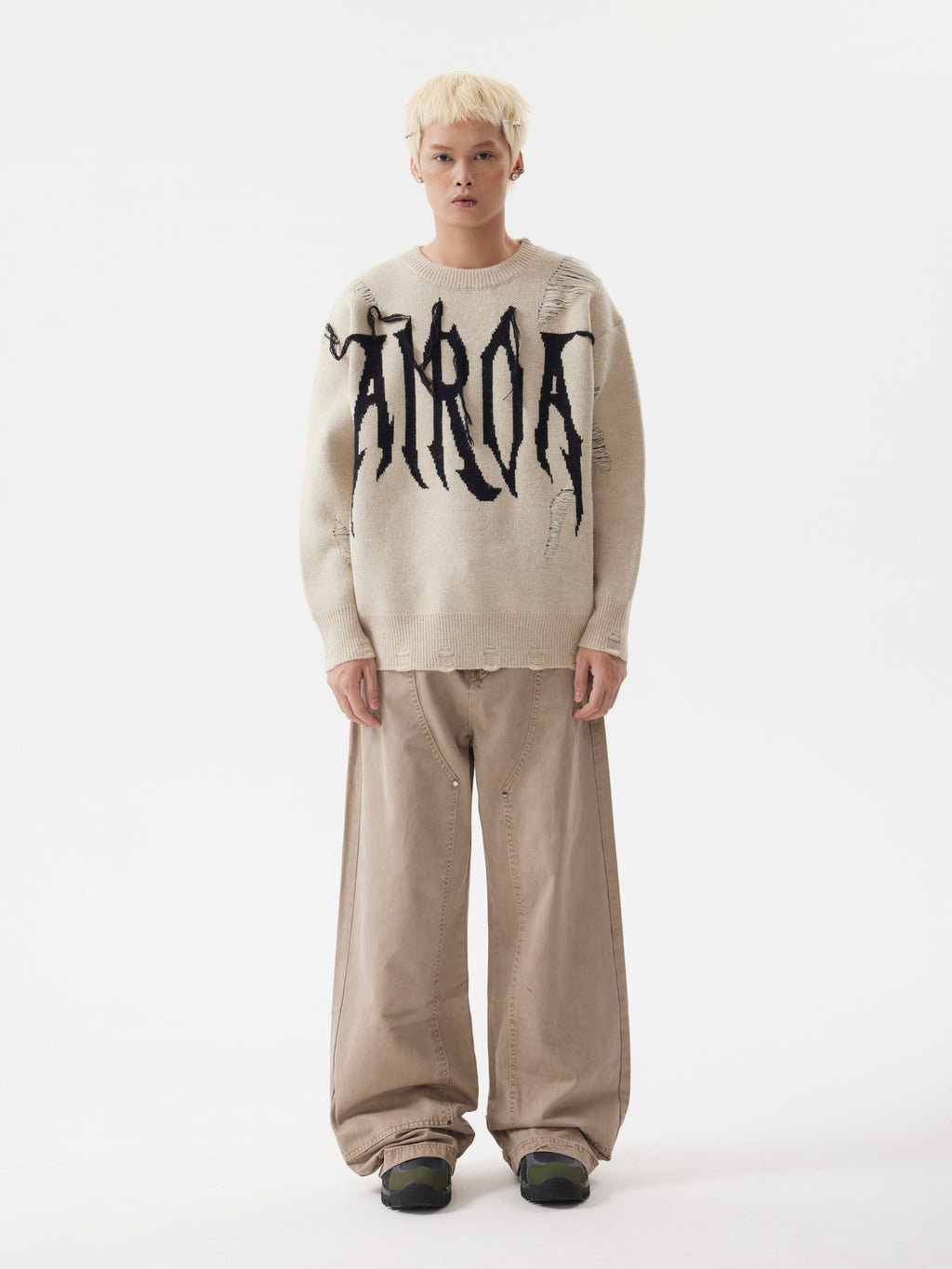 BTSG Khaki Straight-leg Jeans