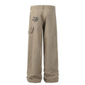 BTSG Original Loose Straight Embroidered Rope Retro Street Dancing Wide-leg Trousers