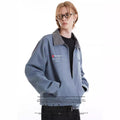 “Clearance"MADEEXTREME Embroidery Wash Distressed Workwear Detroit Jacket