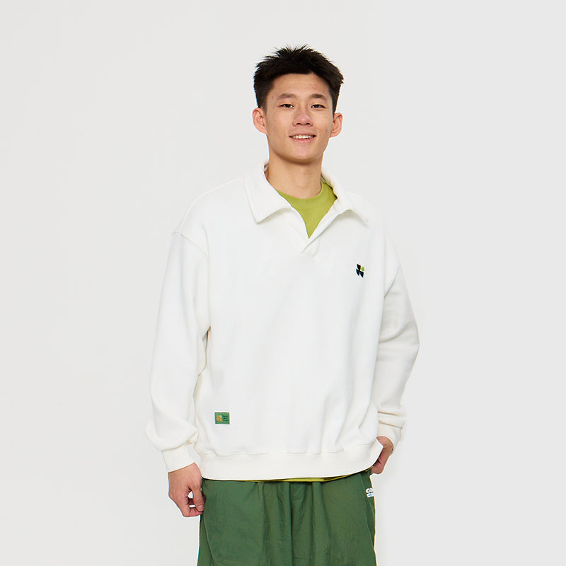 OWOX Loose Polo Neck Sweatshirt