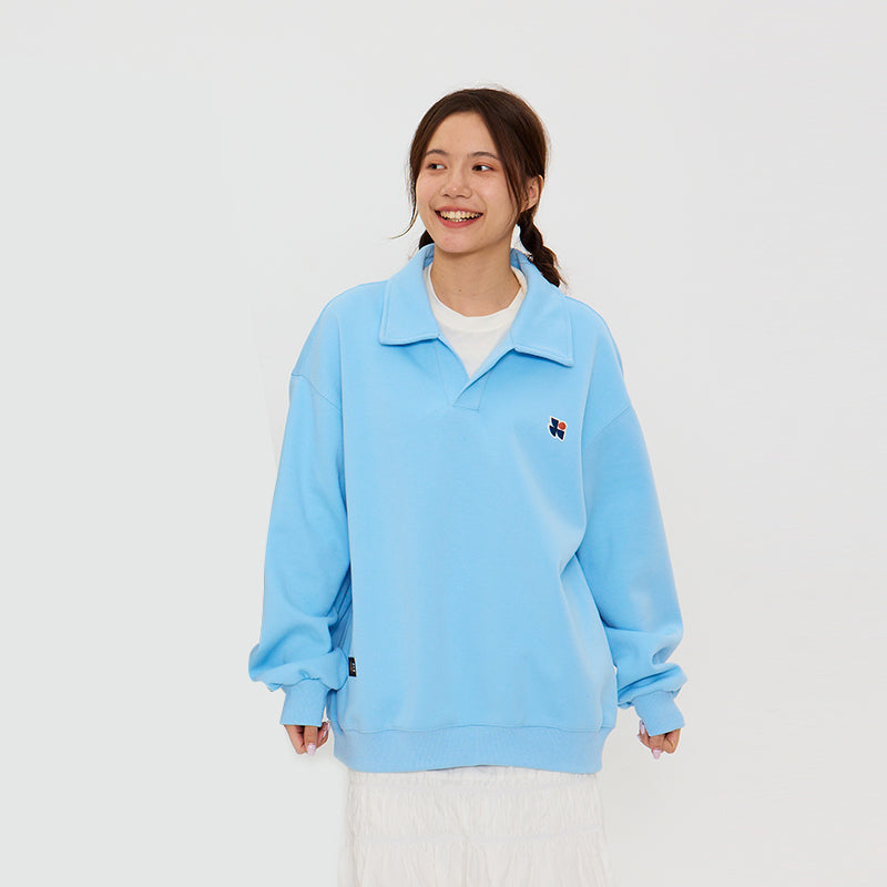 OWOX Loose Polo Neck Sweatshirt