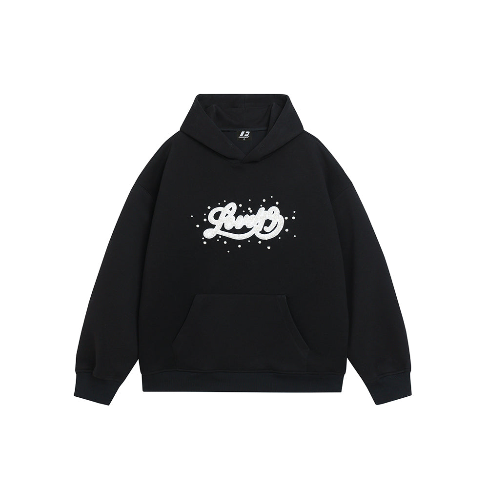 FORNINES handmade beaded heavyweight Hoodie