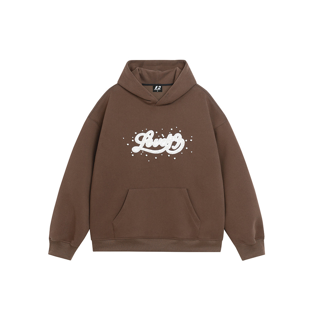 FORNINES handmade beaded heavyweight Hoodie